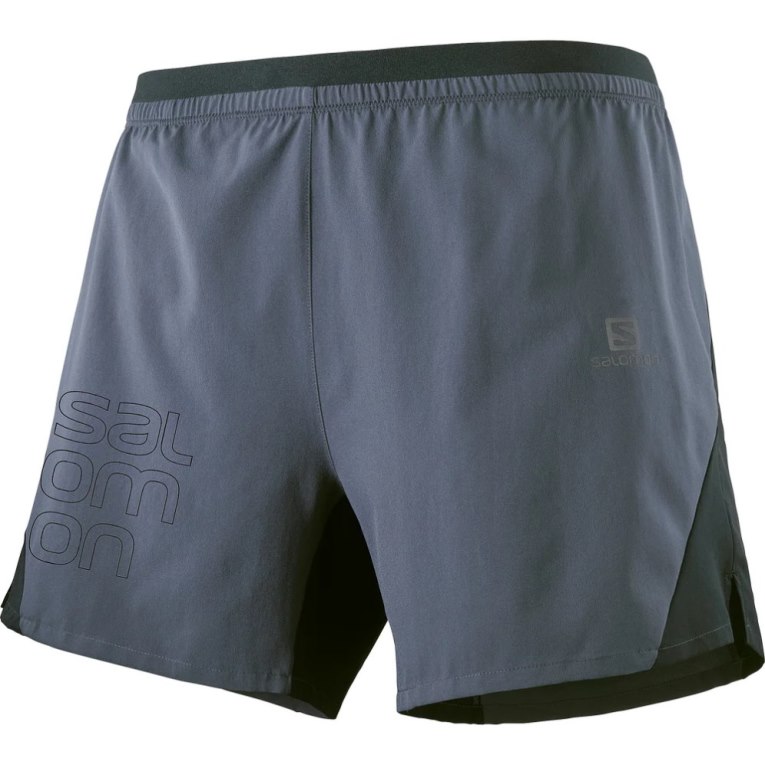 Navy / Black Salomon Cross 5'' Men's Shorts | PH 64728M